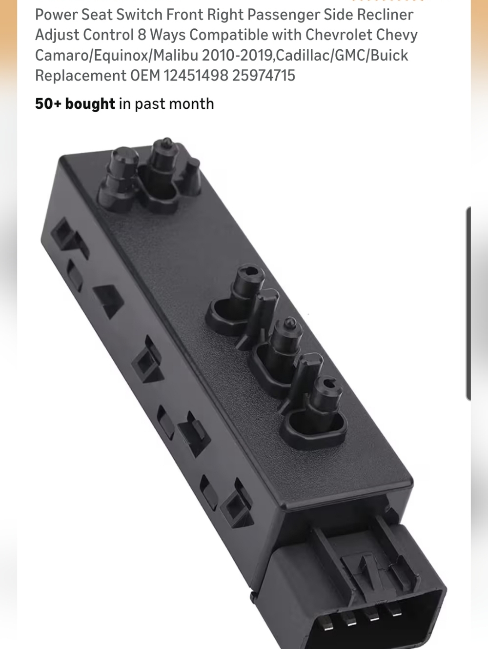 Black Window Switch Control Module For Vehicles.